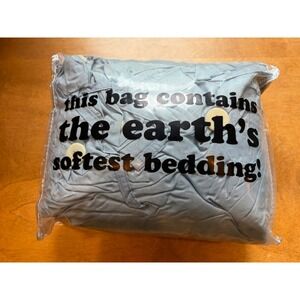 Buffy Breeze Duvet Cover Queen Light Blue Eucalyptus Lyocell Cooling Bedding